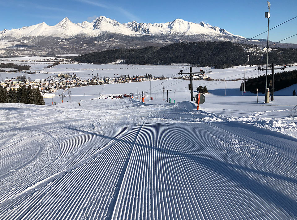 Chaty pod lyžiarskym svahom Snowpark Lučivná