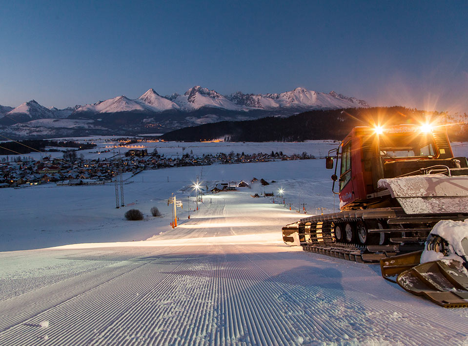 Chaty pod lyžiarskym svahom Snowpark Lučivná